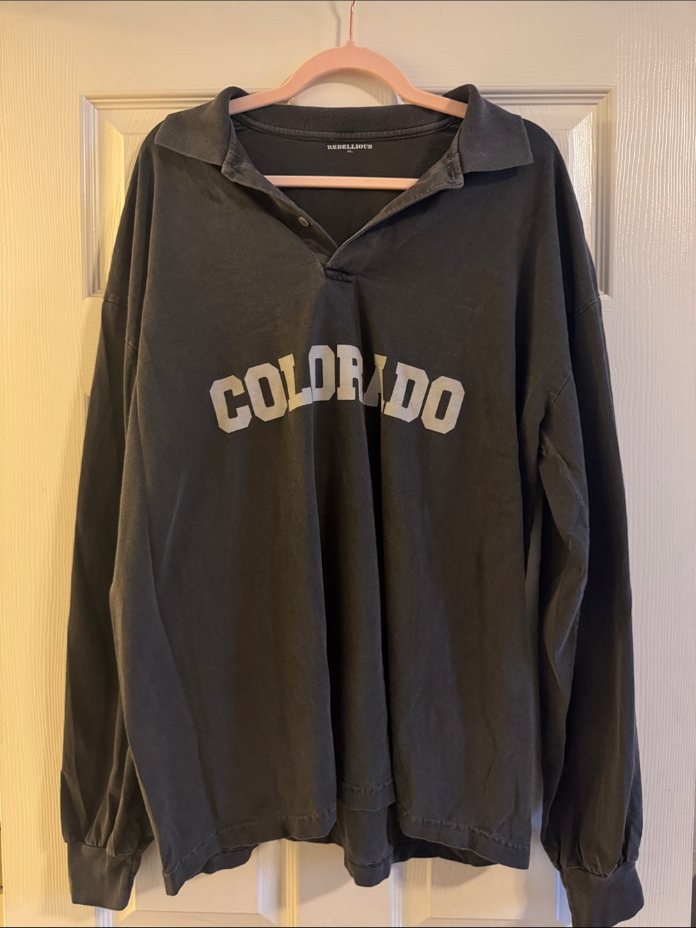 Colorado Long-Sleeve Boyfriend Oversized Polo